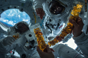 alimentos dos astronautas no espaço